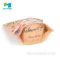 Kraftpapierdruck Stand Up Pouch Lebensmitteltasche